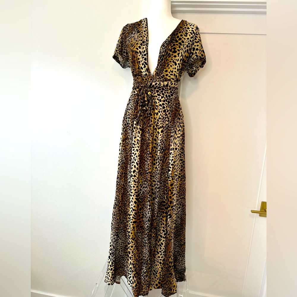 Leopard Print Maxi Dress
